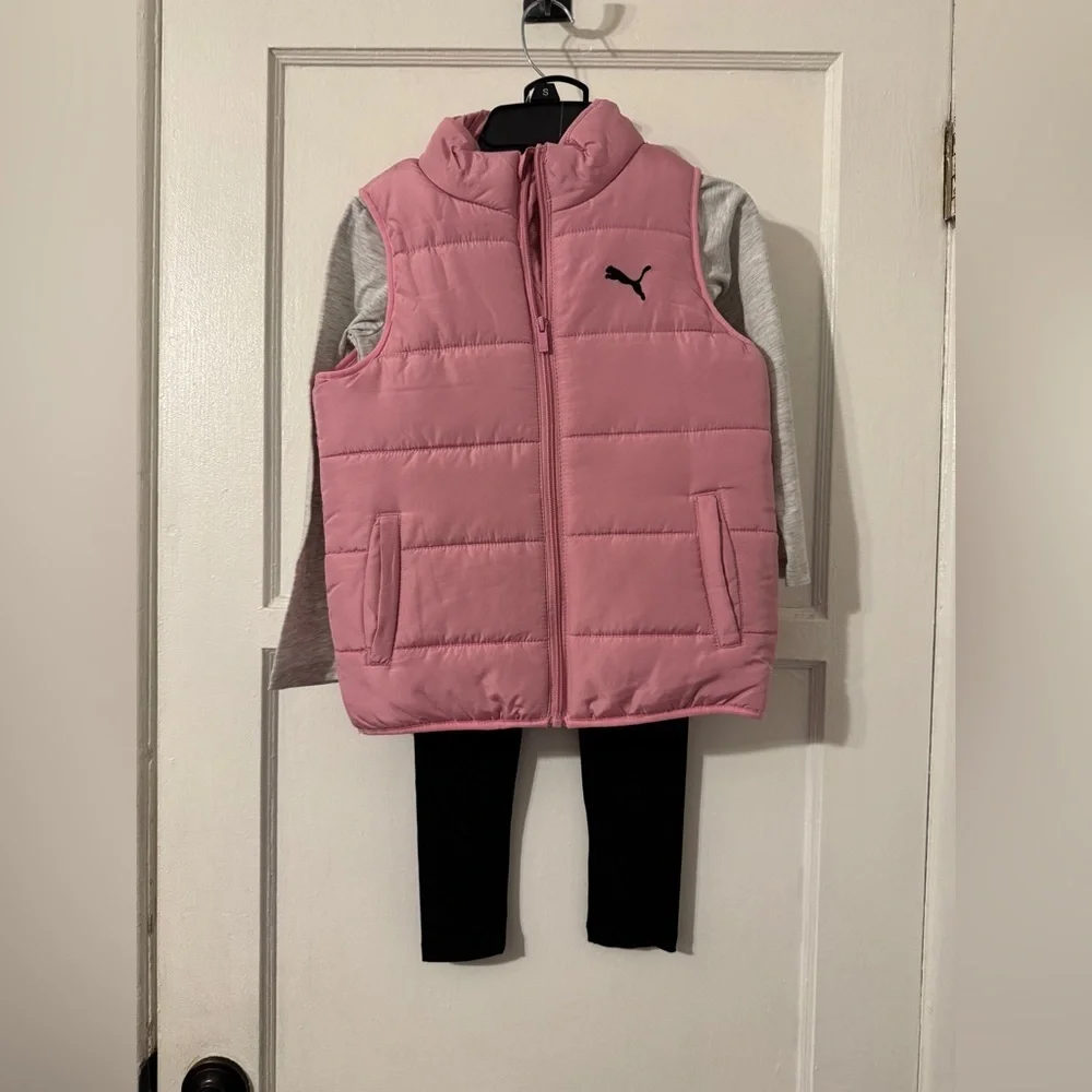 PUMA Youth 3 piece track set Sz small retail $80 - Picture 4 of 8